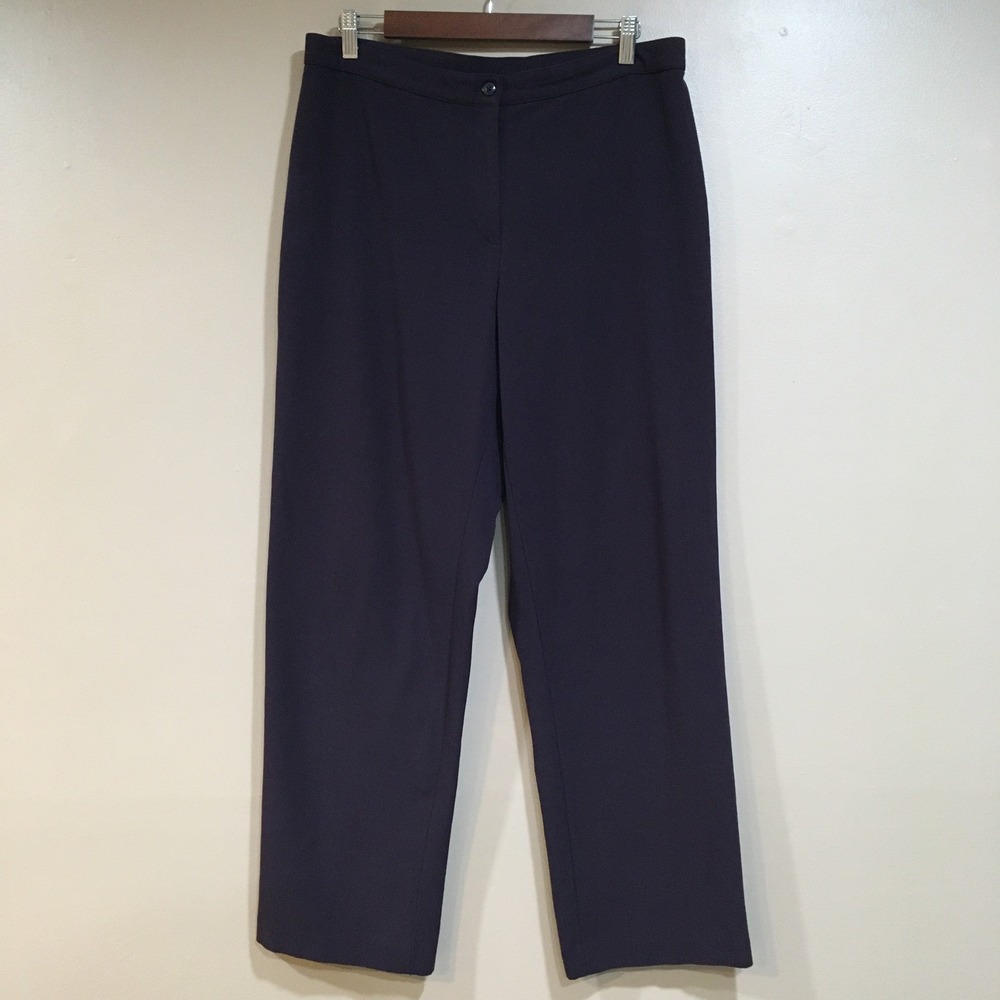 Dressbarn Straight Leg Purple Dress Pants Womens 14 Dark Academia Whimsigoth